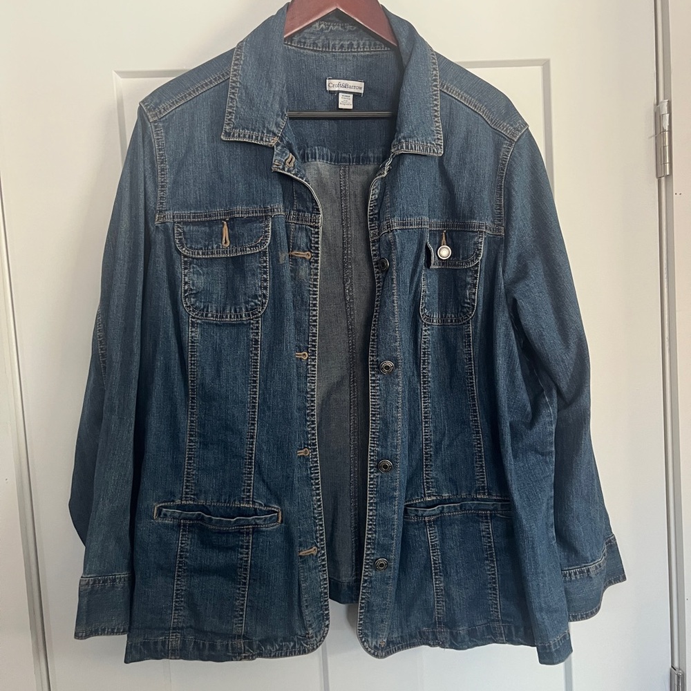 Croft & Barrow Dark Blue Jean Jacket